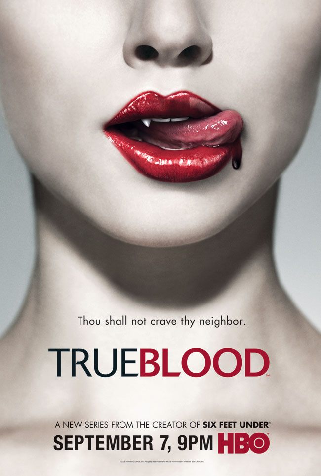 true blood rolling stone poster. lood drenched
